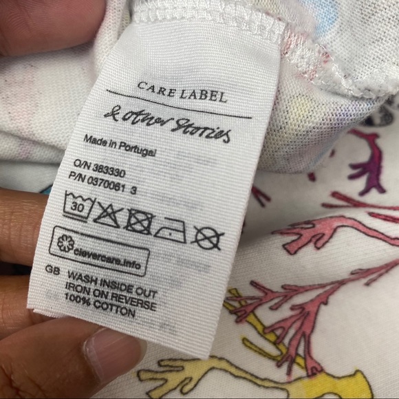 GUC & Other Stories Shell Algae Printed Crop Top - Picture 8 of 12